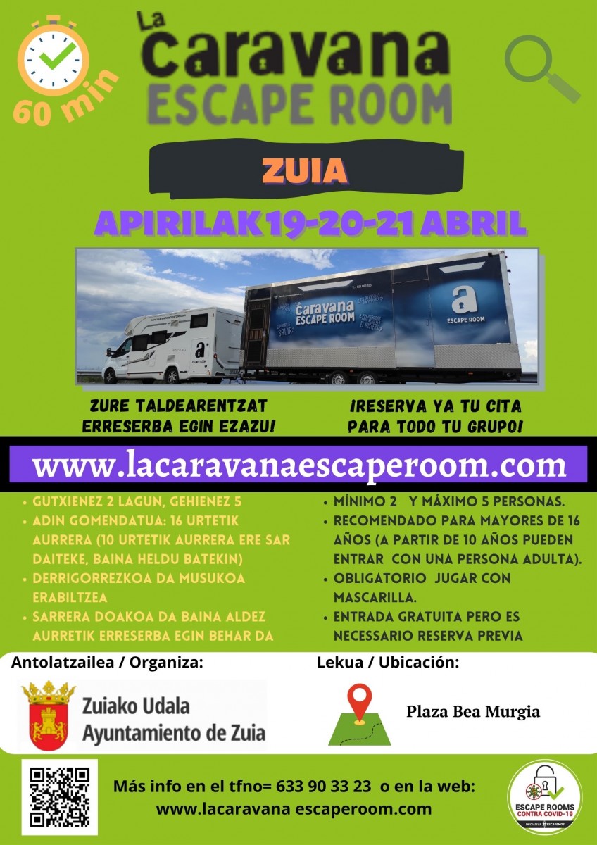 Caravana Scape Room llega a Zuia